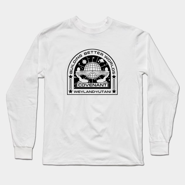 Alien Covenant Mission black Long Sleeve T-Shirt by udezigns